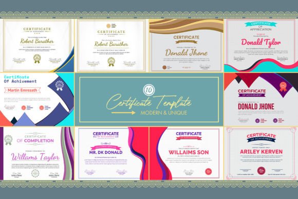 Elegant Horizontal Certificate: Your Template for Professional Recognition