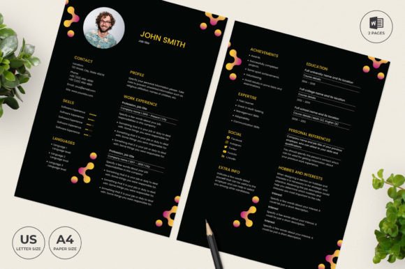 Elevate Your Career with the Bar Lounge Resume Template CV