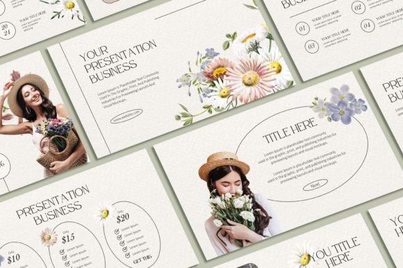 Elevate Your Slides: The Floral PowerPoint Template for Modern Professionals