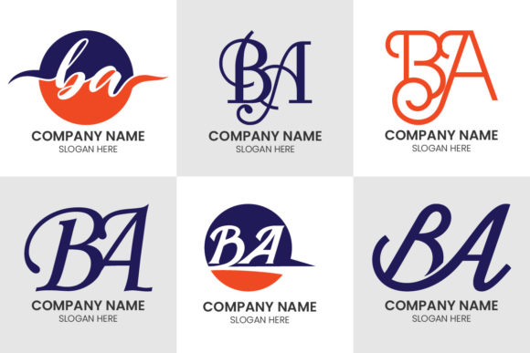 Initial Monogram Letter B a Logo Set: A Complete Branding Toolkit