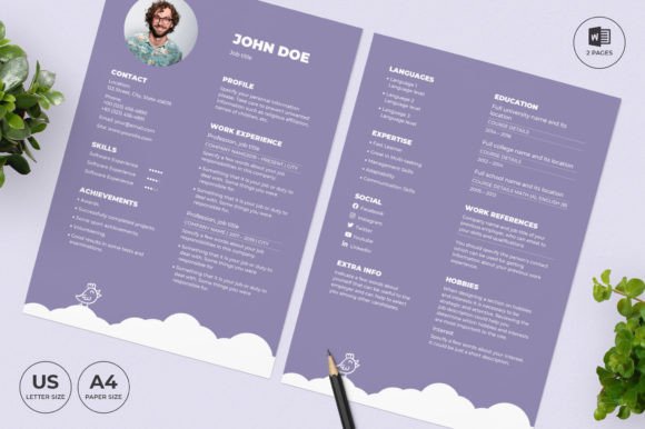 Kindergarten Resume Template CV: Stand Out Creatively