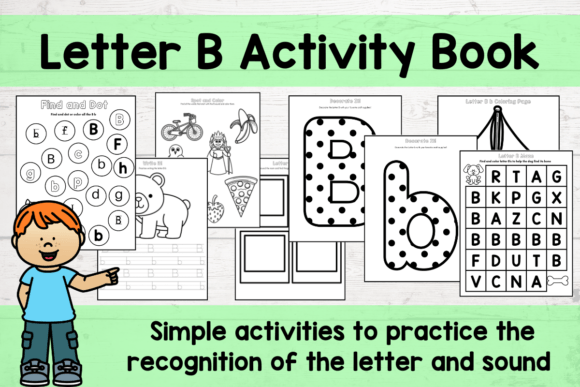 Letter B Activity Book Worksheets: Building Foundations