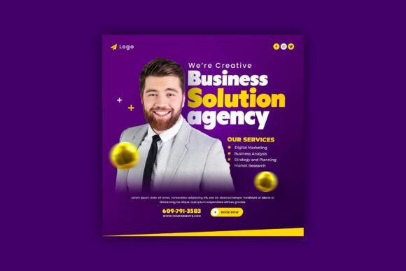 Marketing Agency Instagram Post Template