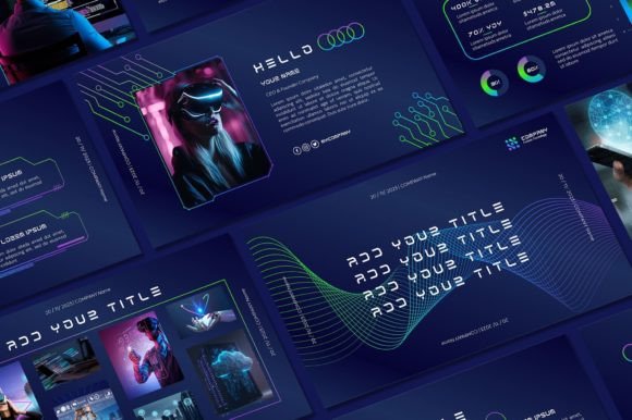Modernize Your Slides with a Futuristic Technology PowerPoint Template