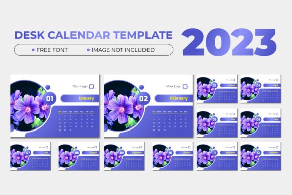 Refreshing Your Workflow with a 2023 Cute Purple Calendar