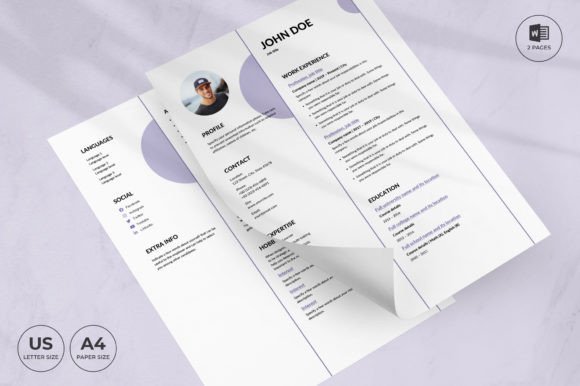 Stand Out: The Music Band Resume Template CV for Creatives