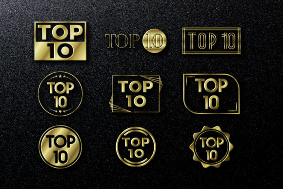 Top 10 Golden Sign Set: A Premium Font for Bold Branding